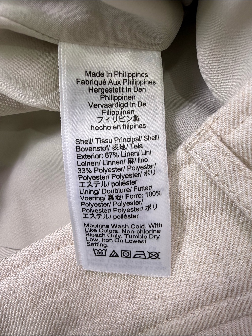 NWT J. Crew Remi Shorts in Stretch Linen Blend in Flax Ivory Size 10 - Picture 8 of 11